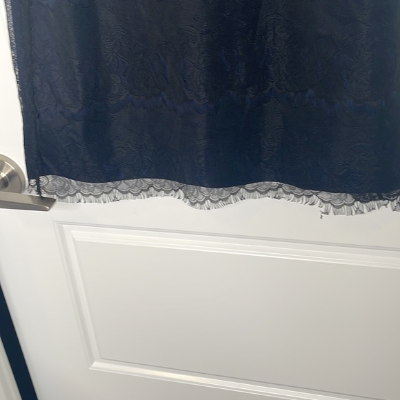 Vero Moda Mesh blue black mini dress size Small - Picture 6 of 6